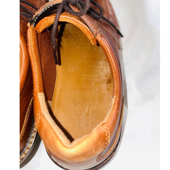 ECCO Helsinki 2.0 Brown Moc-Toe Oxford Comfort Shoes - Men's Size 47 (US 13)‎ - Picture 10 of 12